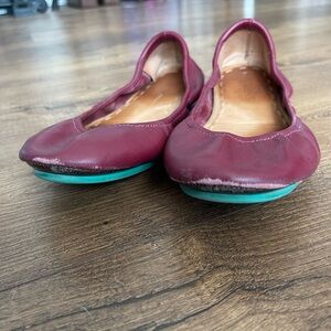 Burgundy Tieks Ballet Flats Size 7